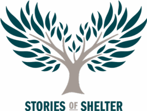 Shelter-Community logo representing divine refuge and spiritual connection